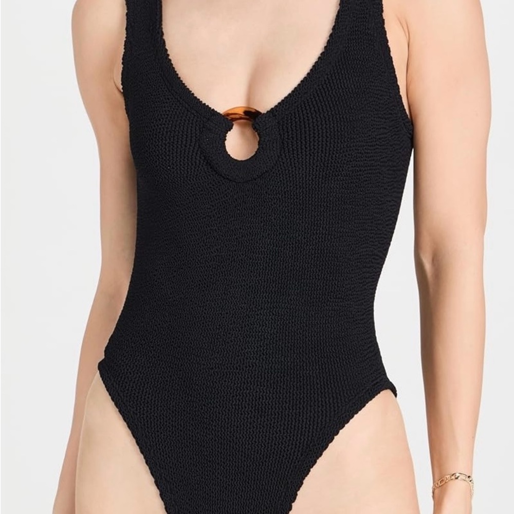 Hunza G Black One Piece Swimsuit